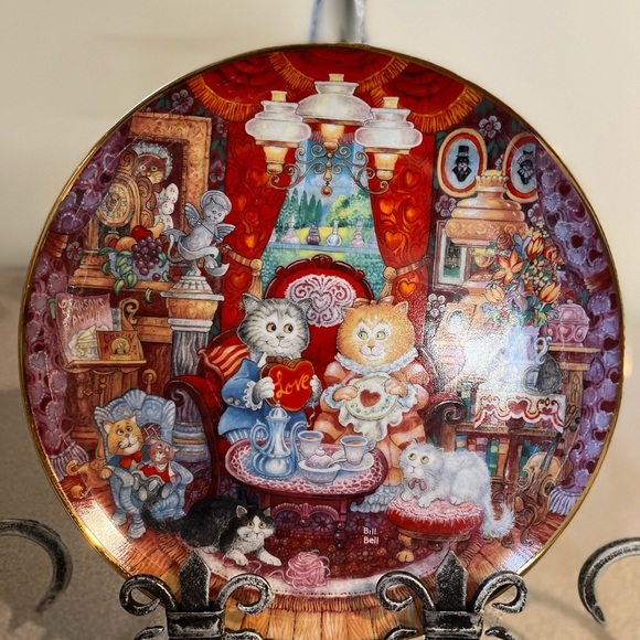 Franklin Mint Cat Lovers Collector Holiday Plates - Picture 2 of 9